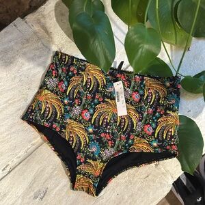 J. Crew Tropical Print Bikini Bottom M